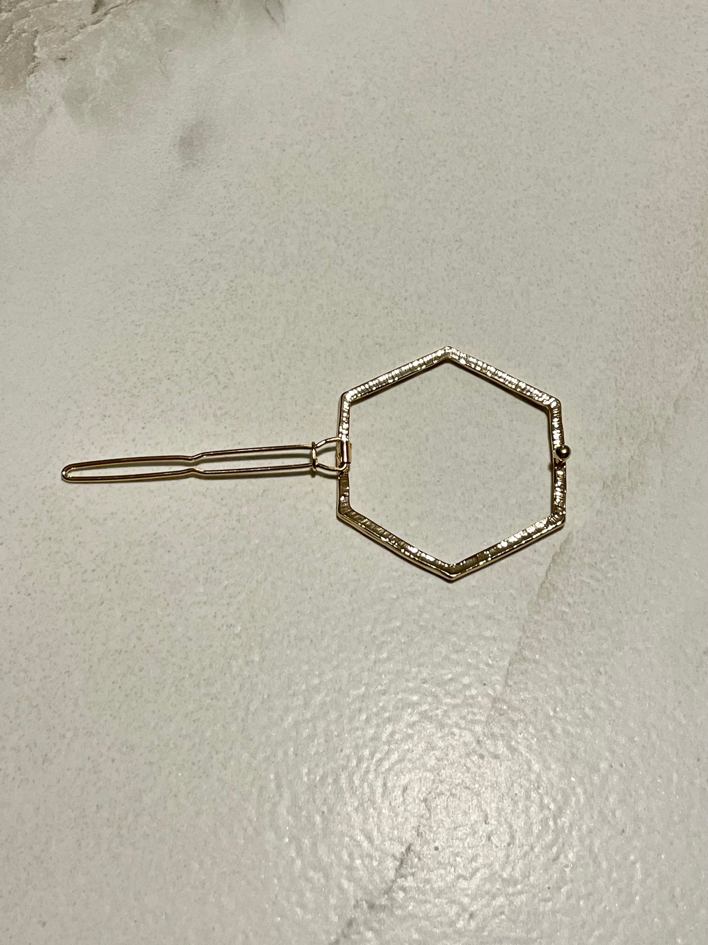Gold Hexagon Clip
