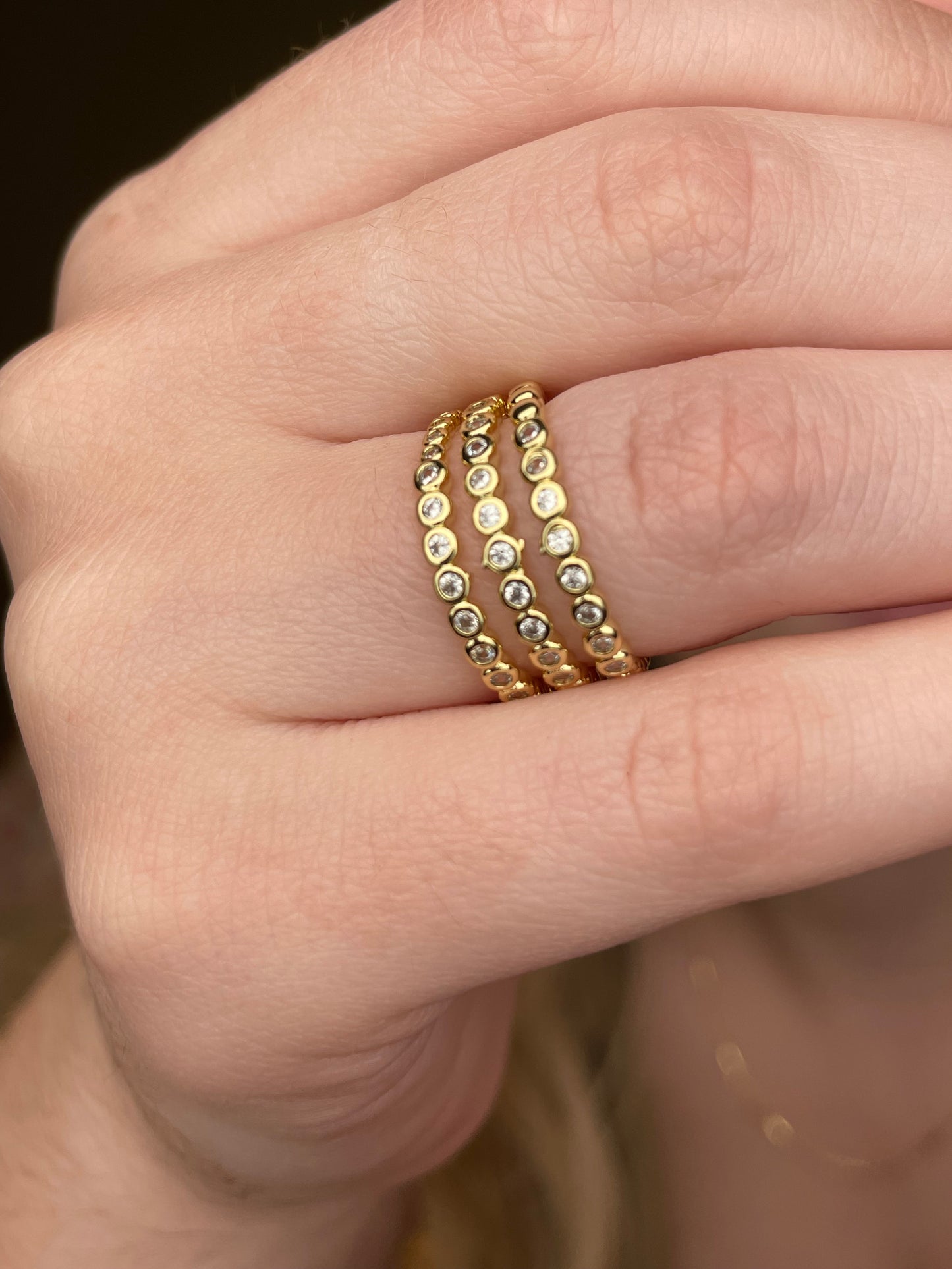 Diamond Spiral Rings