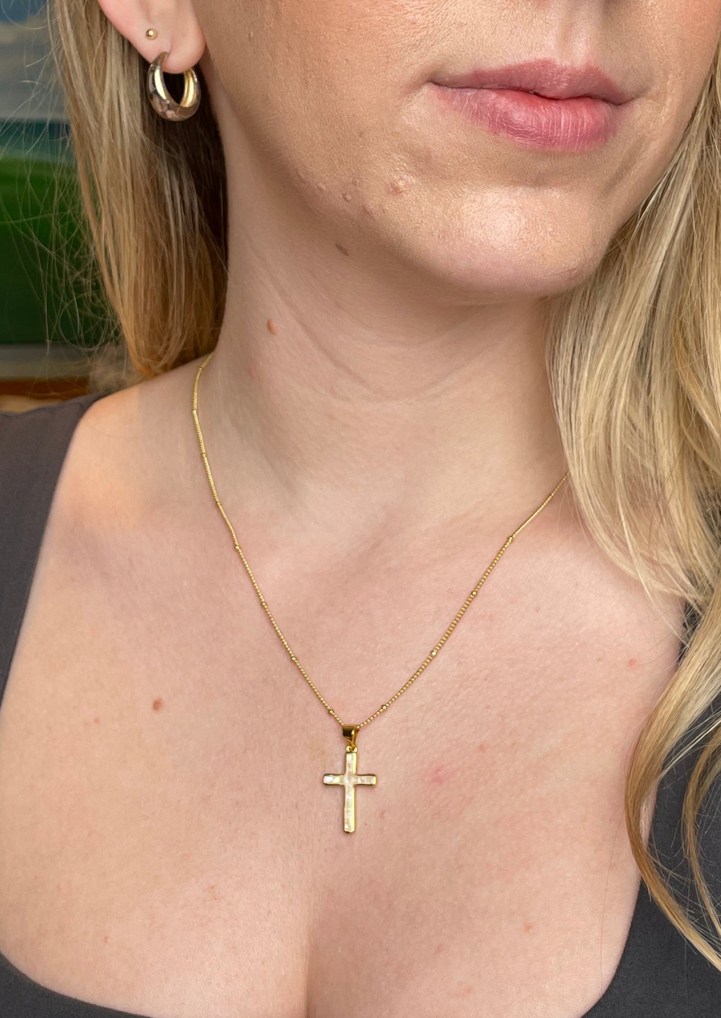Pearl Cross Necklaces