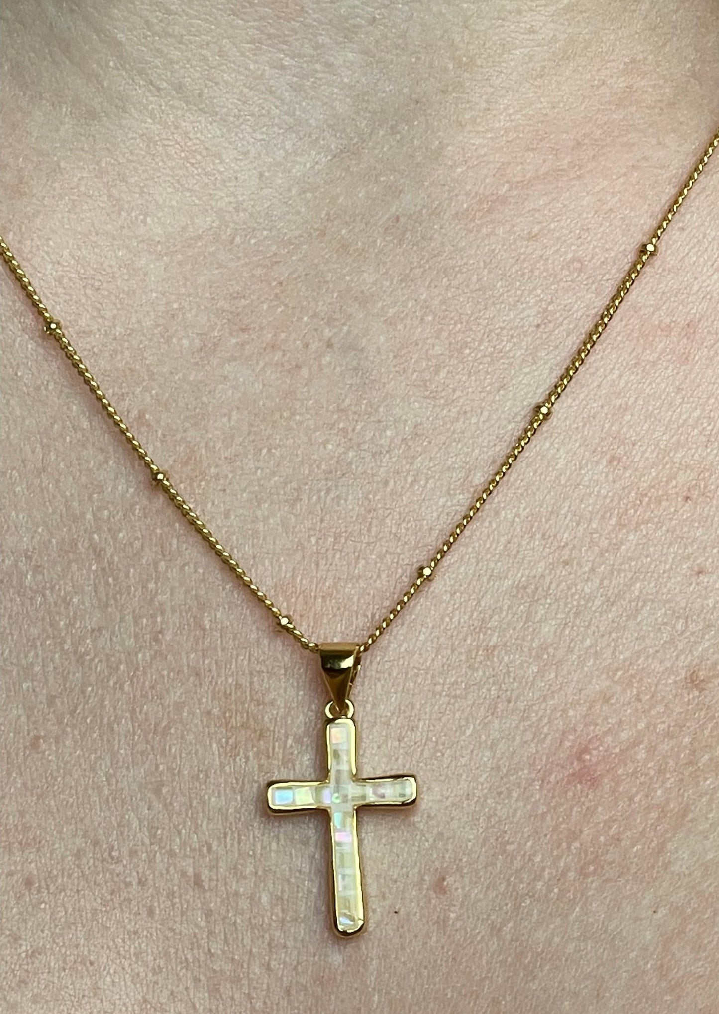 Pearl Cross Necklaces
