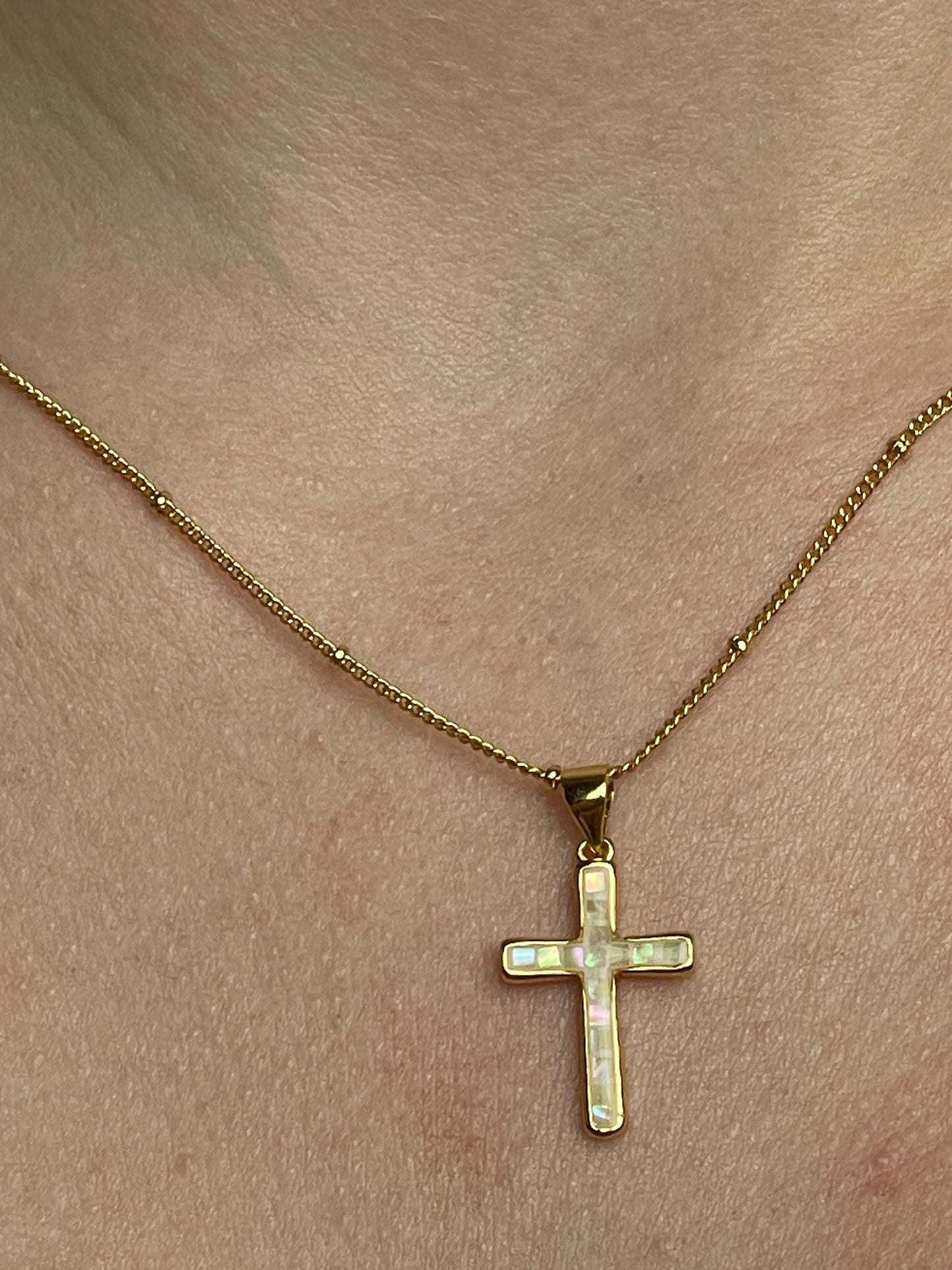 Pearl Cross Necklaces