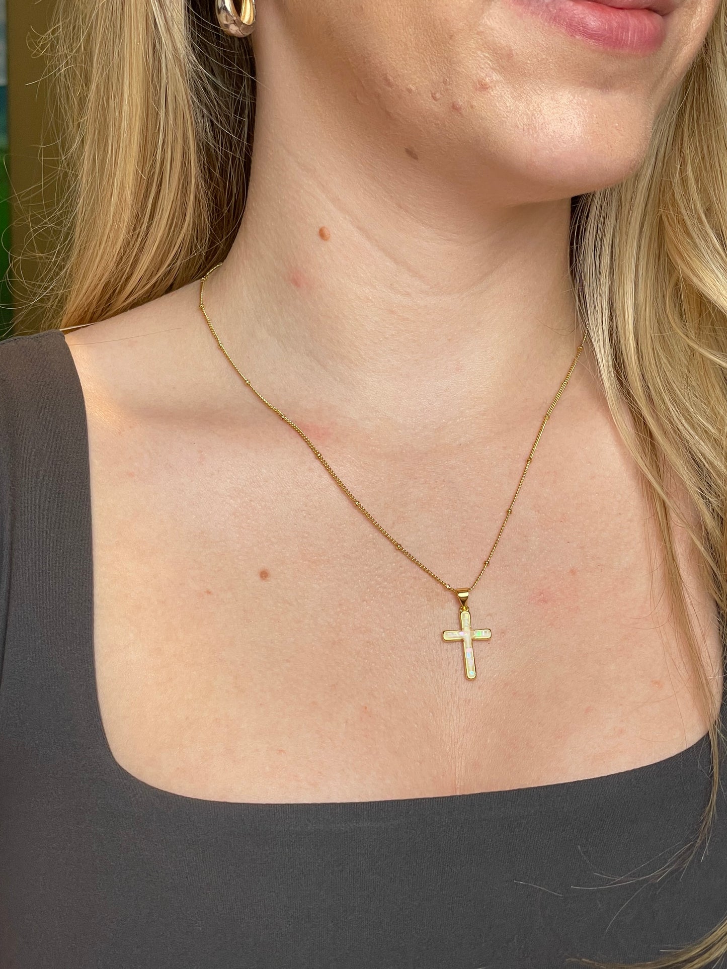 Pearl Cross Necklaces