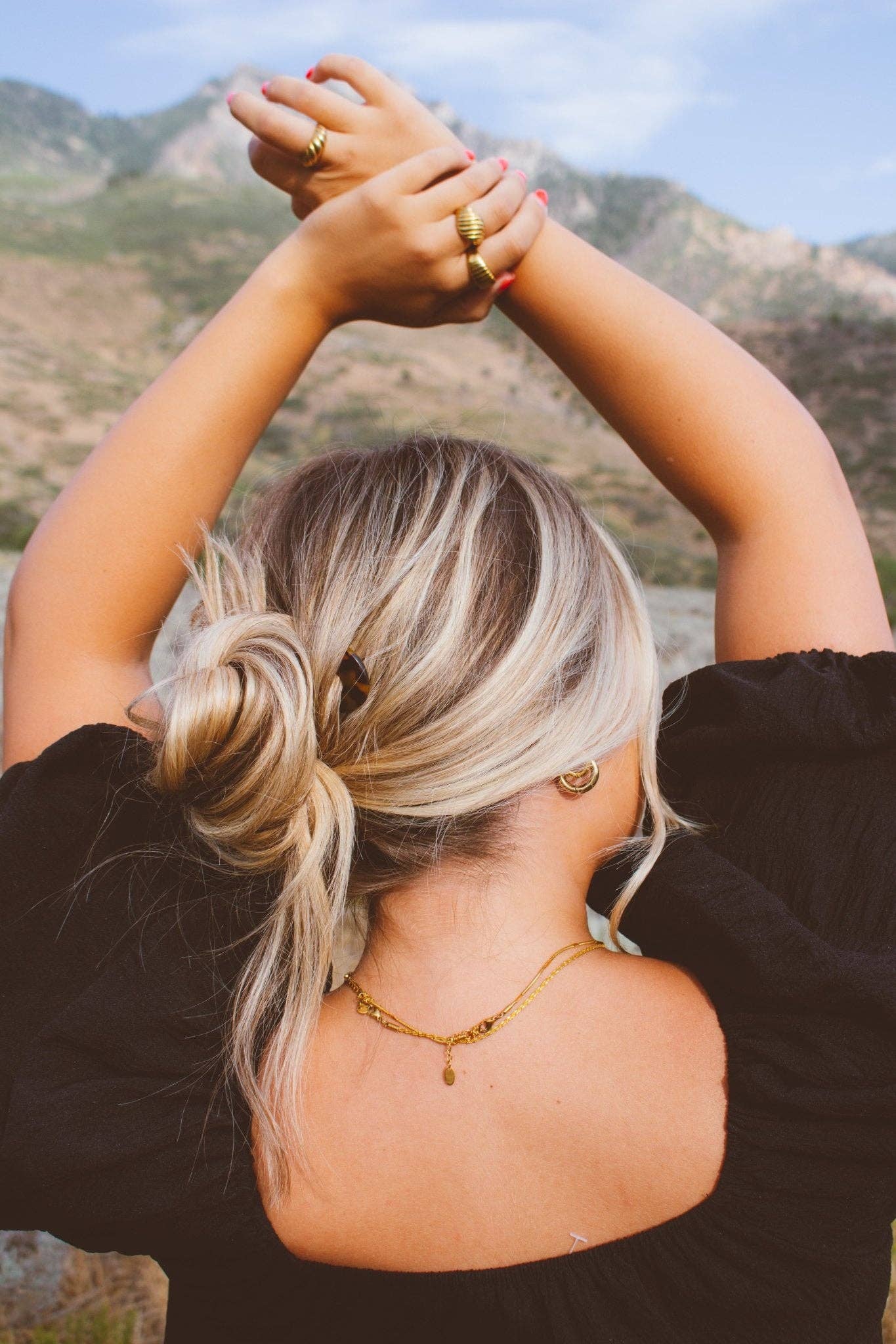 Dark Tortoise Chignon Pin