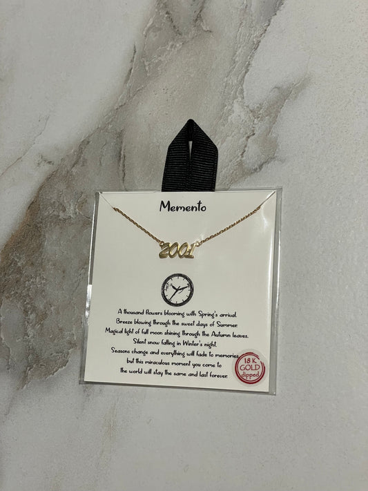Year 2001 Necklace