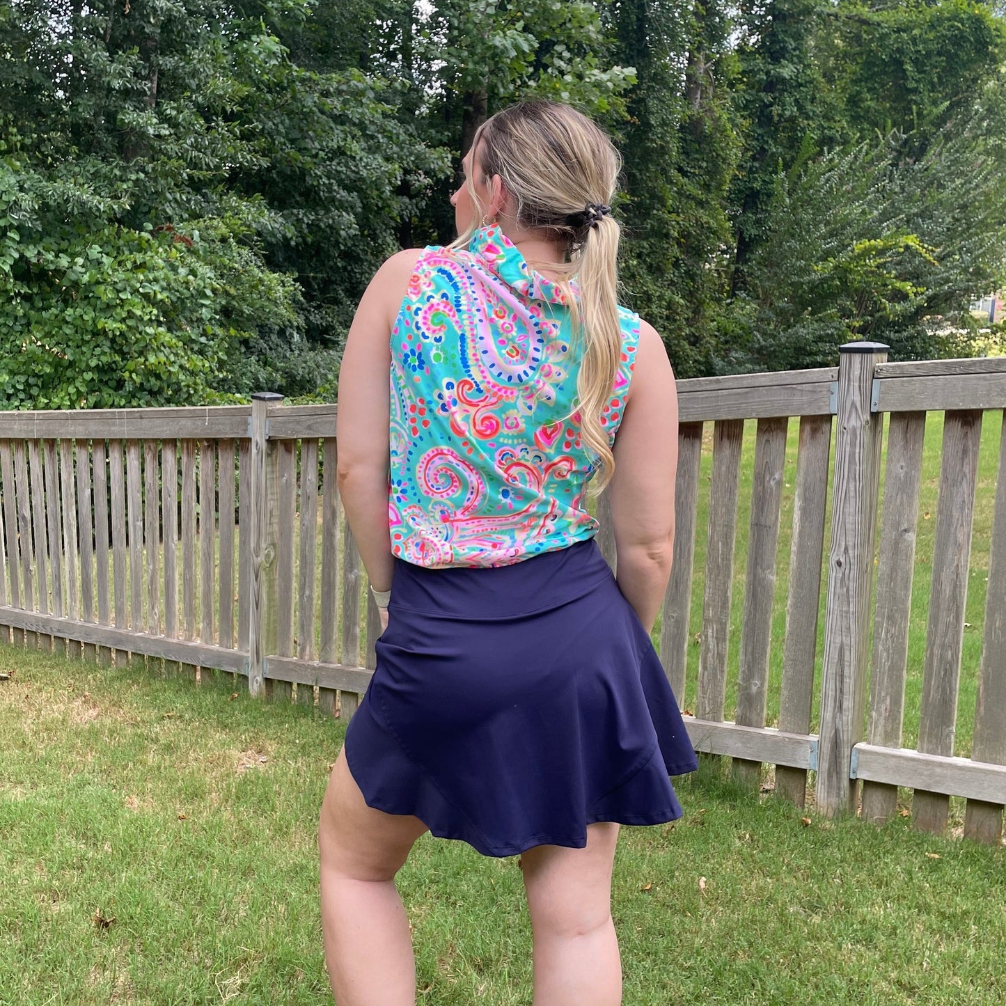 Navy Golf Skort